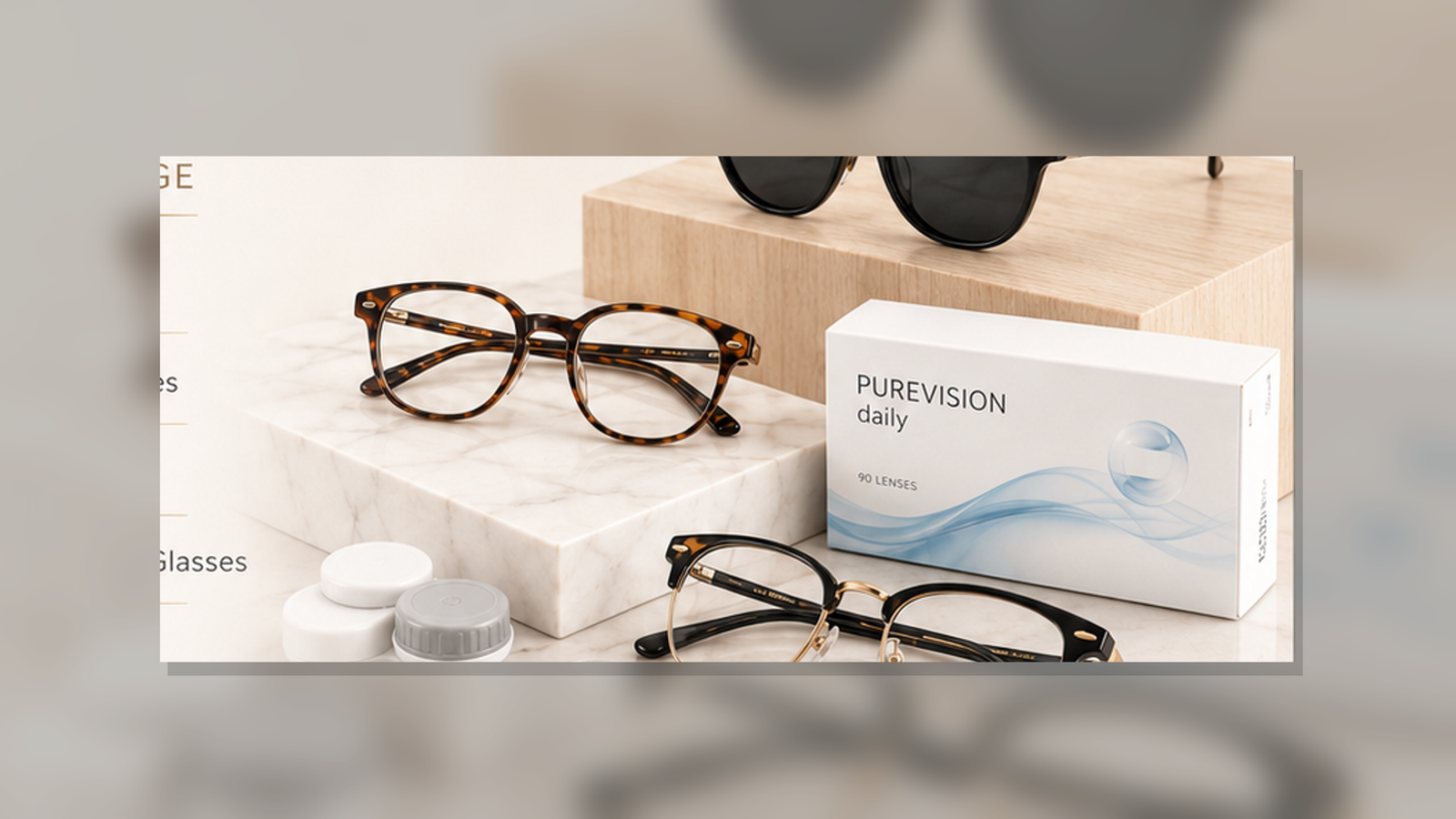 Premium optical frame options