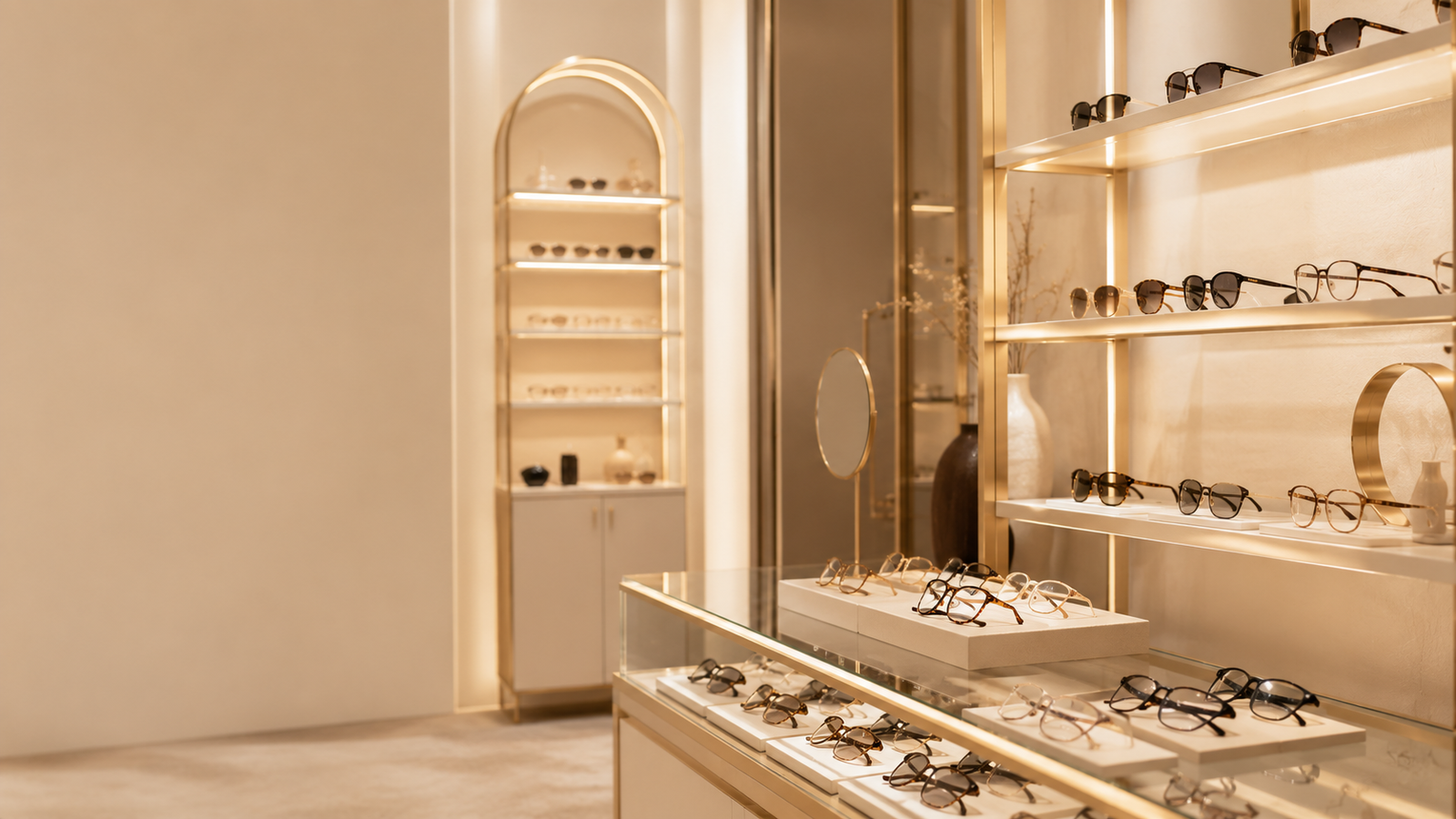 Premium Pure Optics showroom interior