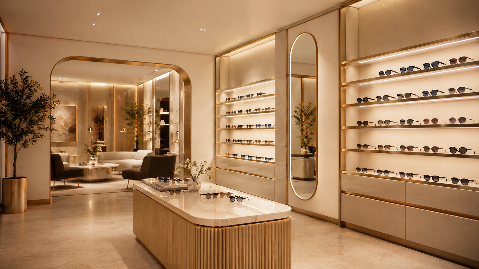 Pure Optics luxury showroom